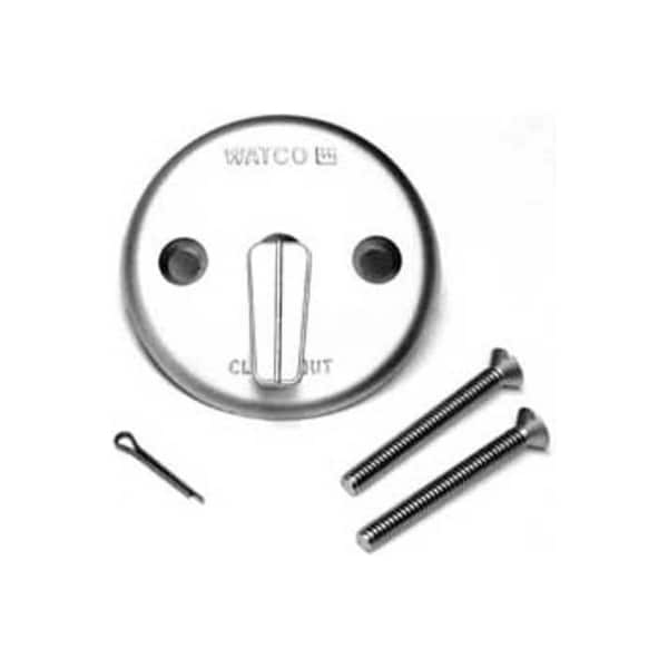 Eagle Mountain Products Watco 18702-BN Trip Lever Overflow Plate Kit, Two Screws, One Cotter Pin, Brushed Nickel 18702-BN - main